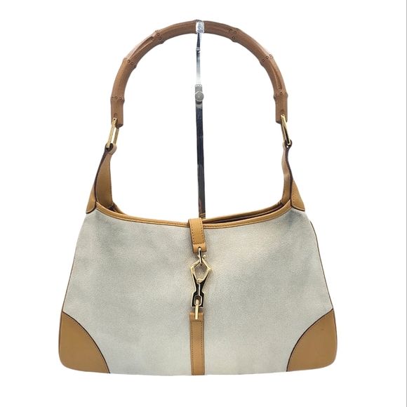 Gucci Handbags - SOLD! Gucci Jackie Hobo Bag with Bamboo Handle Suede Leather